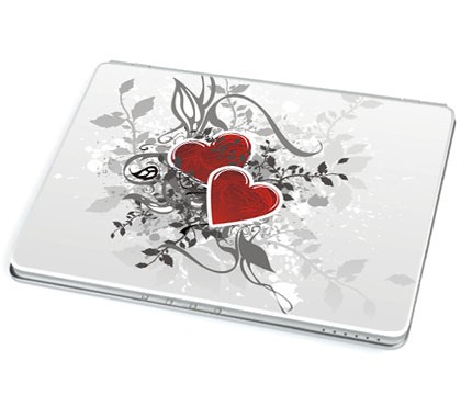 Retro Love - Herzen (Laptop-Aufkleber)