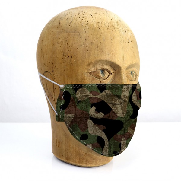 Mund-Nasen-Maske "Camouflage Flecken"