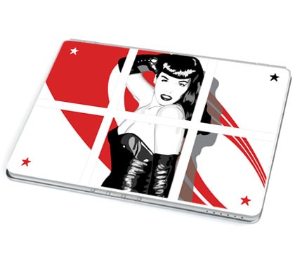 Pin-Up Bettie Page (Laptop-Aufkleber)