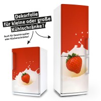 Erdbeere in Milch (Küchen-Dekorfolie) Erdbeere in Milch (Küchen-Dekorfolie)