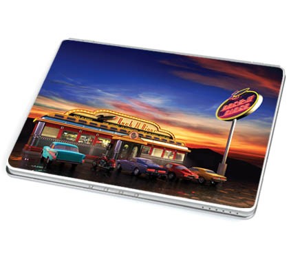 American Diner 50er (Laptop-Aufkleber)
